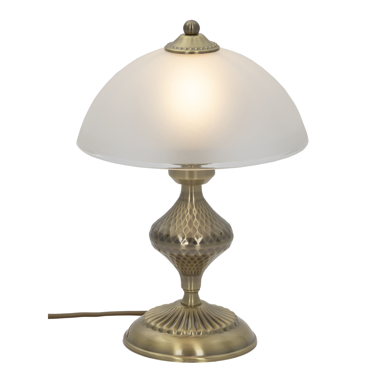 Настольный светильник Citilux Франческа CL417813, арматура бронза, плафоны стекло белое - фото 1