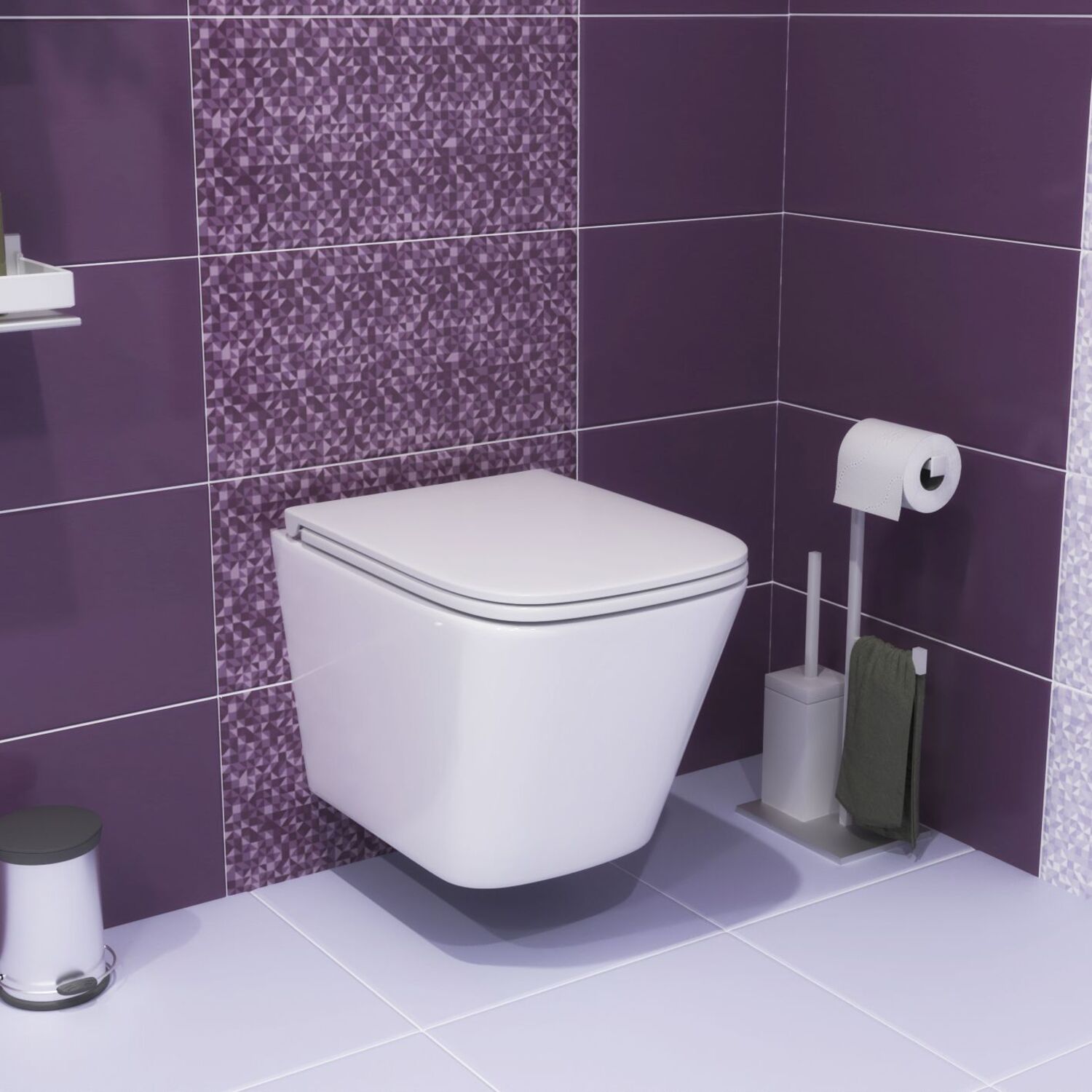 Комплект: Инсталляция TECE Base 2.0 9400412+Кнопка хром+Verna T JK3031025 белый унитаз, смыв торнадо - фото 1