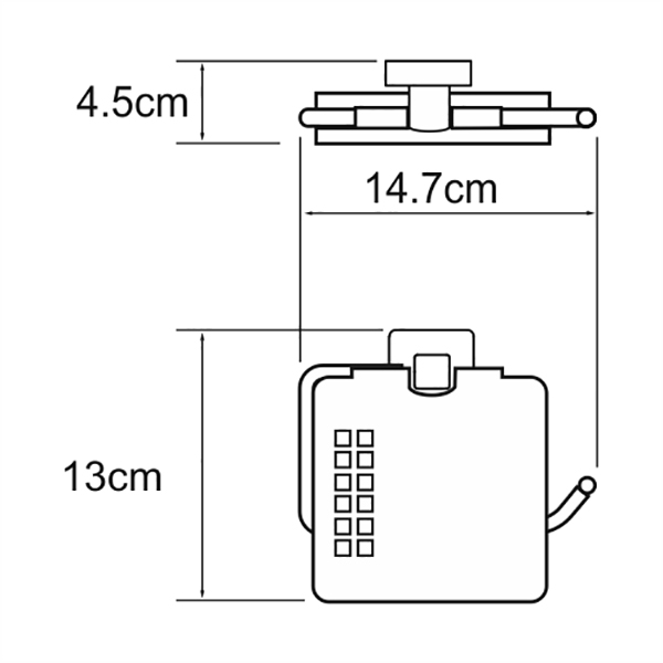 Держатель туалетной бумаги WasserKRAFT Dill K-3925, цвет хром