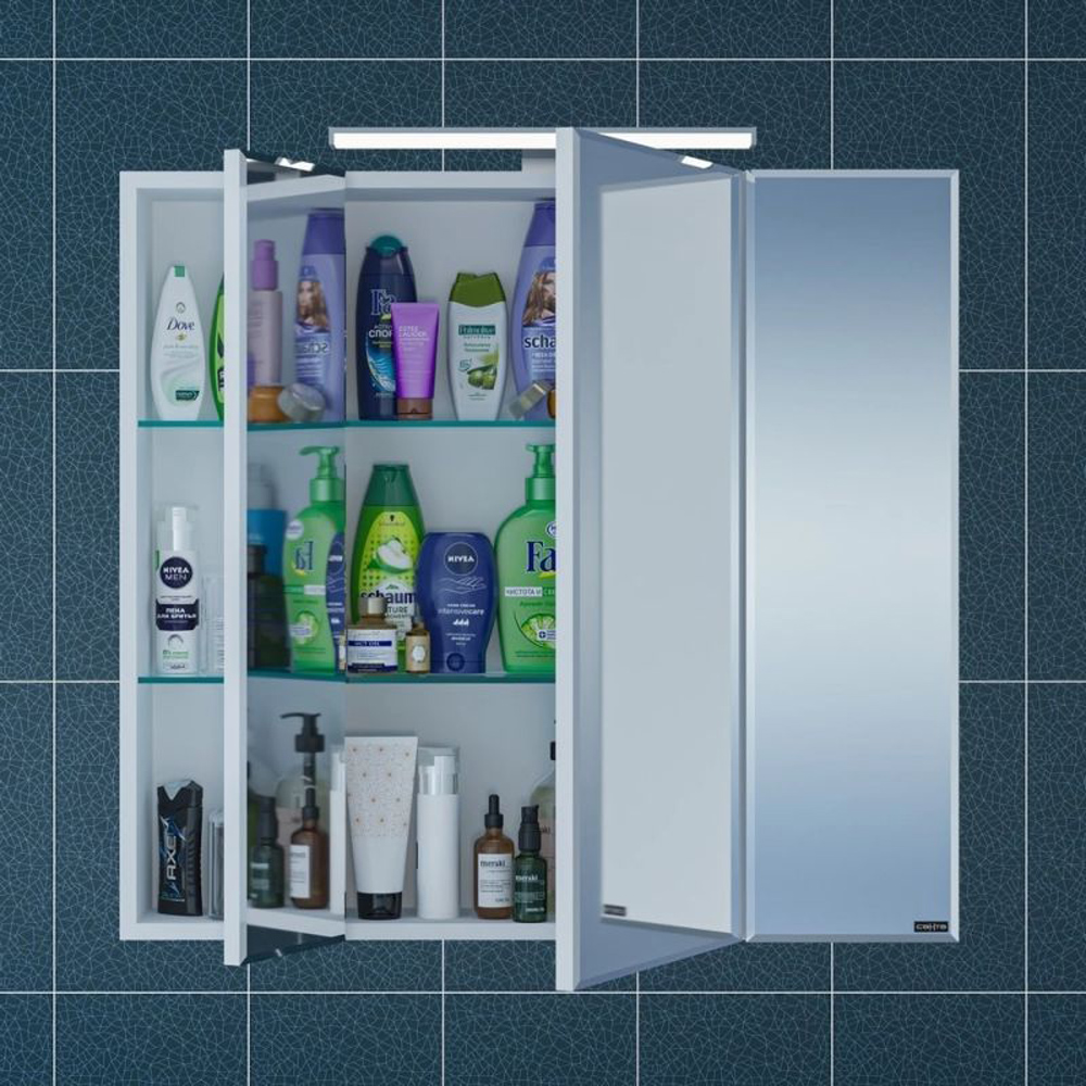 Мебель для ванной Санта Лондон 80 подвесная, с раковиной Астория, цвет белый