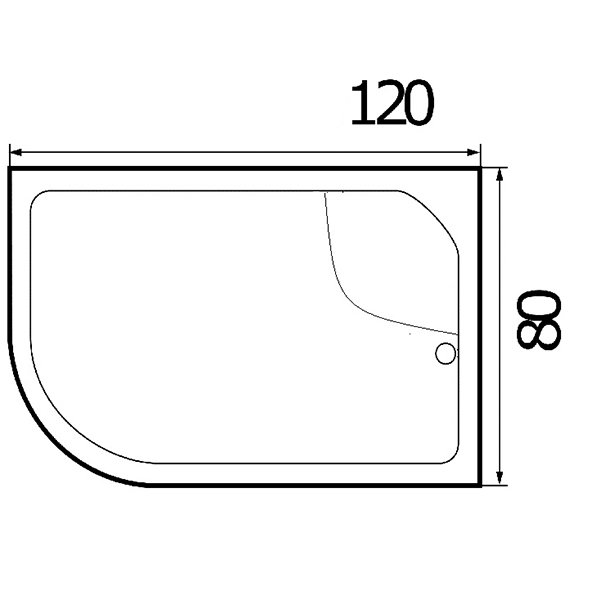 Душевой поддон 120 на 80 низкий
