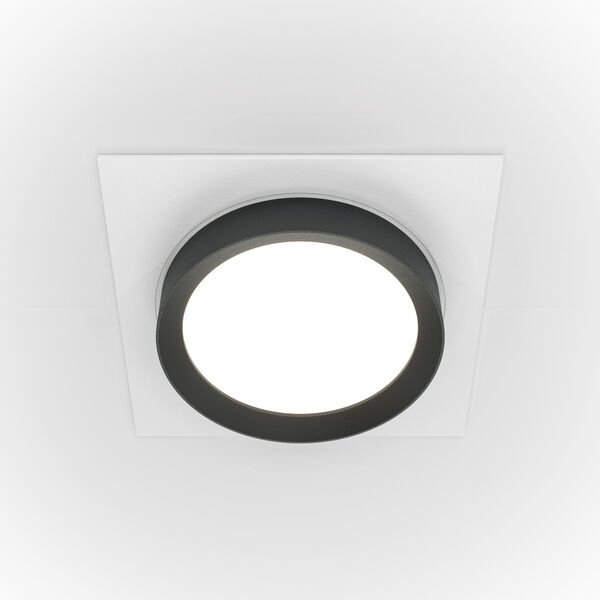 Точечный светильник Maytoni Technicali Hoop DL086-GX53-SQ-WB, арматура бело-черная