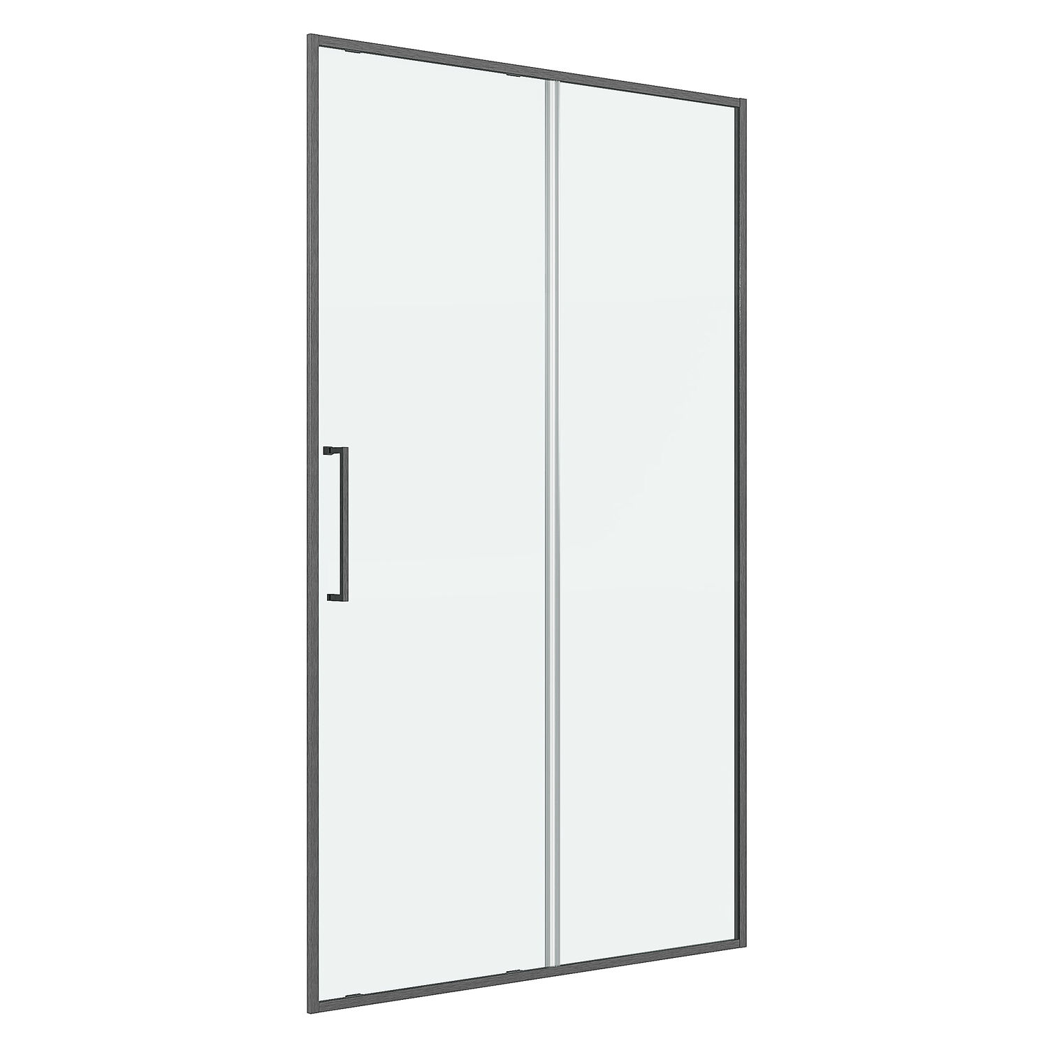Душевая дверь Niagara Nova NG-38-11AGR 110х195, стекло прозрачное, профиль графит сатин - фото 1