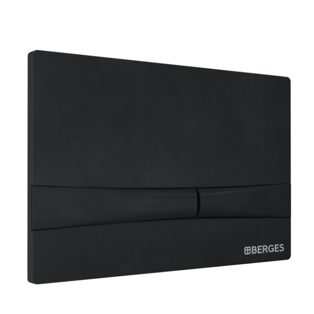 Комплект Berges 043344 унитаза Ventas Rimless с сиденьем микролифт и инсталляции Novum с черной кнопкой F5 Soft Touch - фото 1
