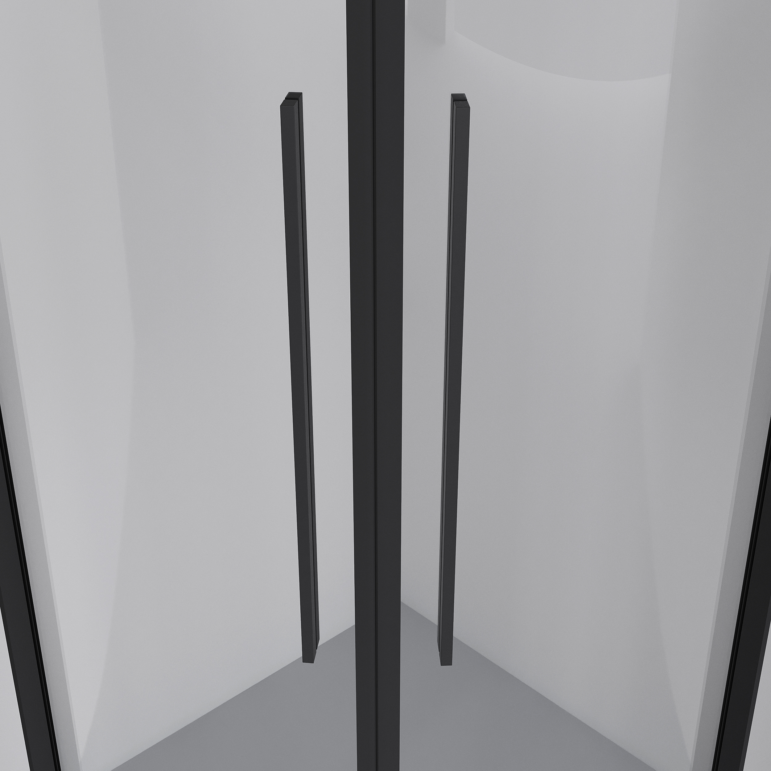 Душевой уголок Niagara Nova NG-6826-34 Black 90x90, стекло прозрачное, профиль черный матовый