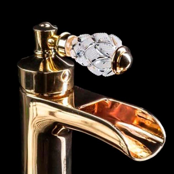 Смеситель Boheme Luxury Vogue Crystal 211-CRST для раковины - фото 1