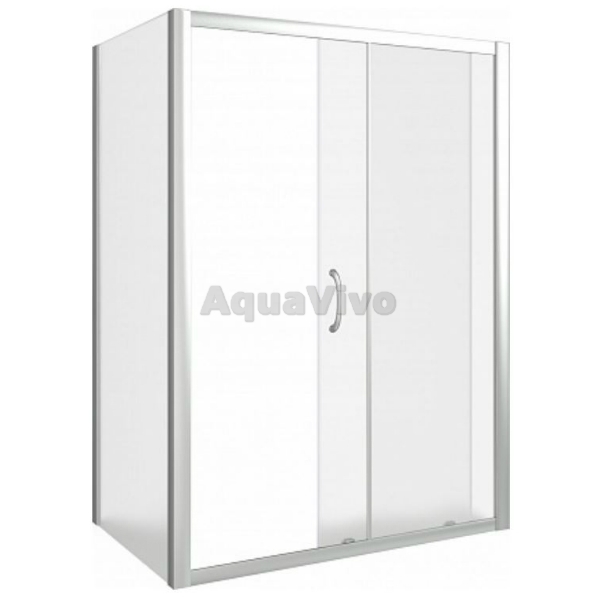 Душевой уголок Good Door Latte WTW+SP-G-WE 140x90, стекло грейп, профиль белый
