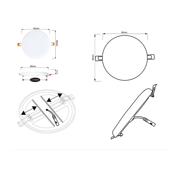 Потолочный светильник Arte Lamp Prior A7981PL-1WH, арматура белая, плафон пластик белый, 9х9 см - фото 1