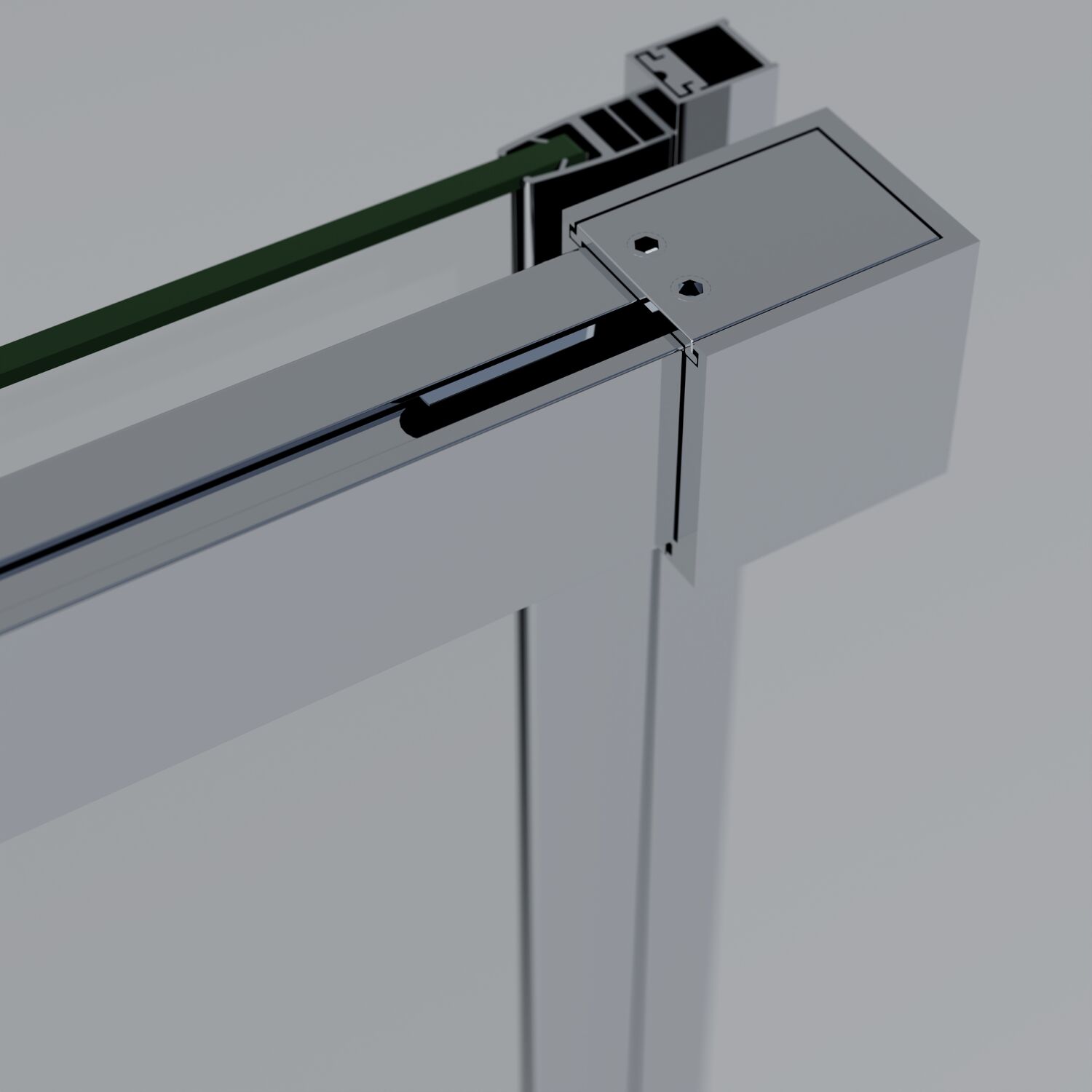 Душевая дверь Vincea Soft 2 VDS-3SO2 110x200, стекло прозрачное, профиль хром - фото 1