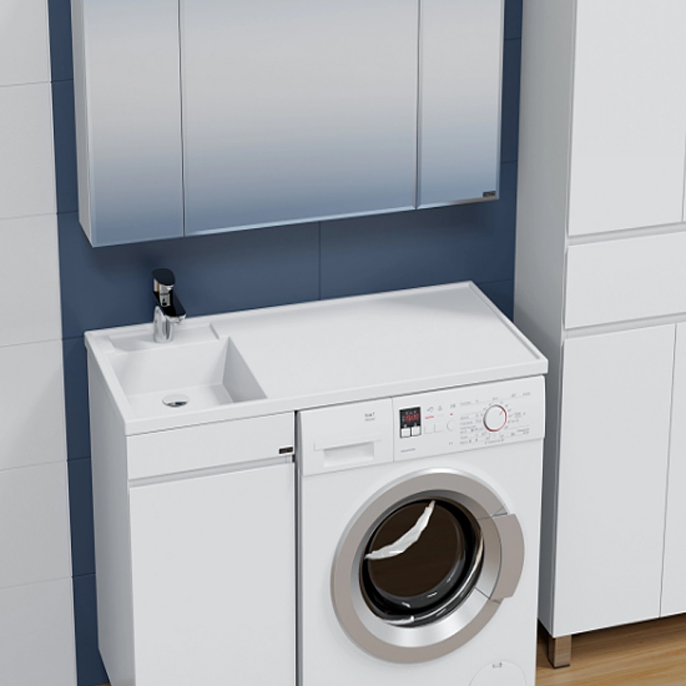 Тумба под раковину Санта Марс 38 напольная, цвет белый - фото 1