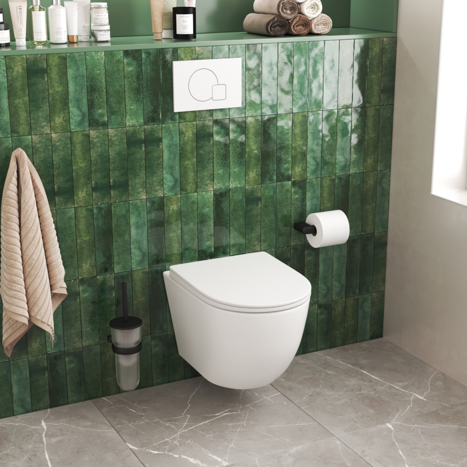 Унитаз Joki Stella XL T JK5751037 подвесной, безободковый, смыв торнадо, с сиденьем микролифт, цвет белый глянец