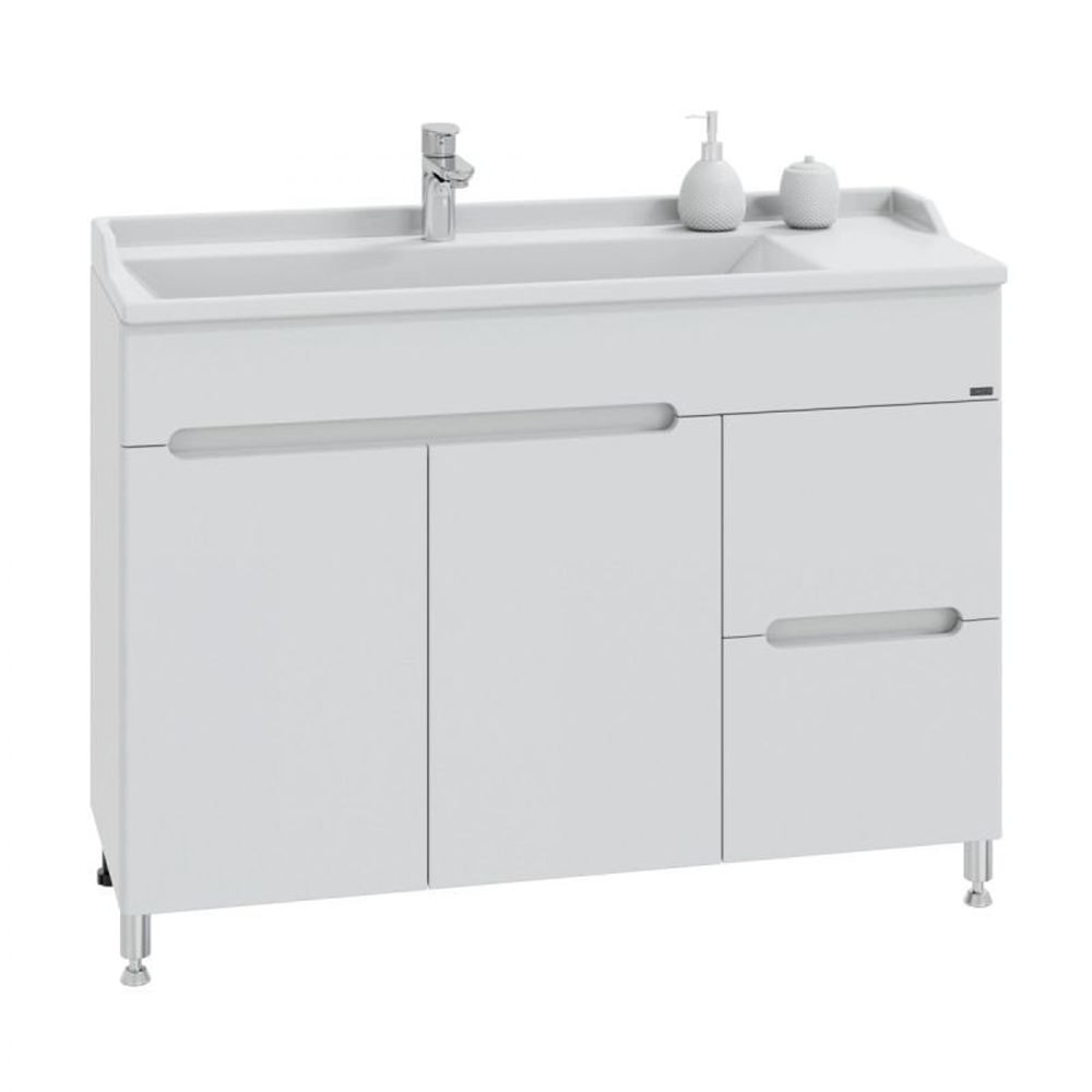 Тумба под раковину Санта Лондон 120 напольная, цвет белый - фото 1