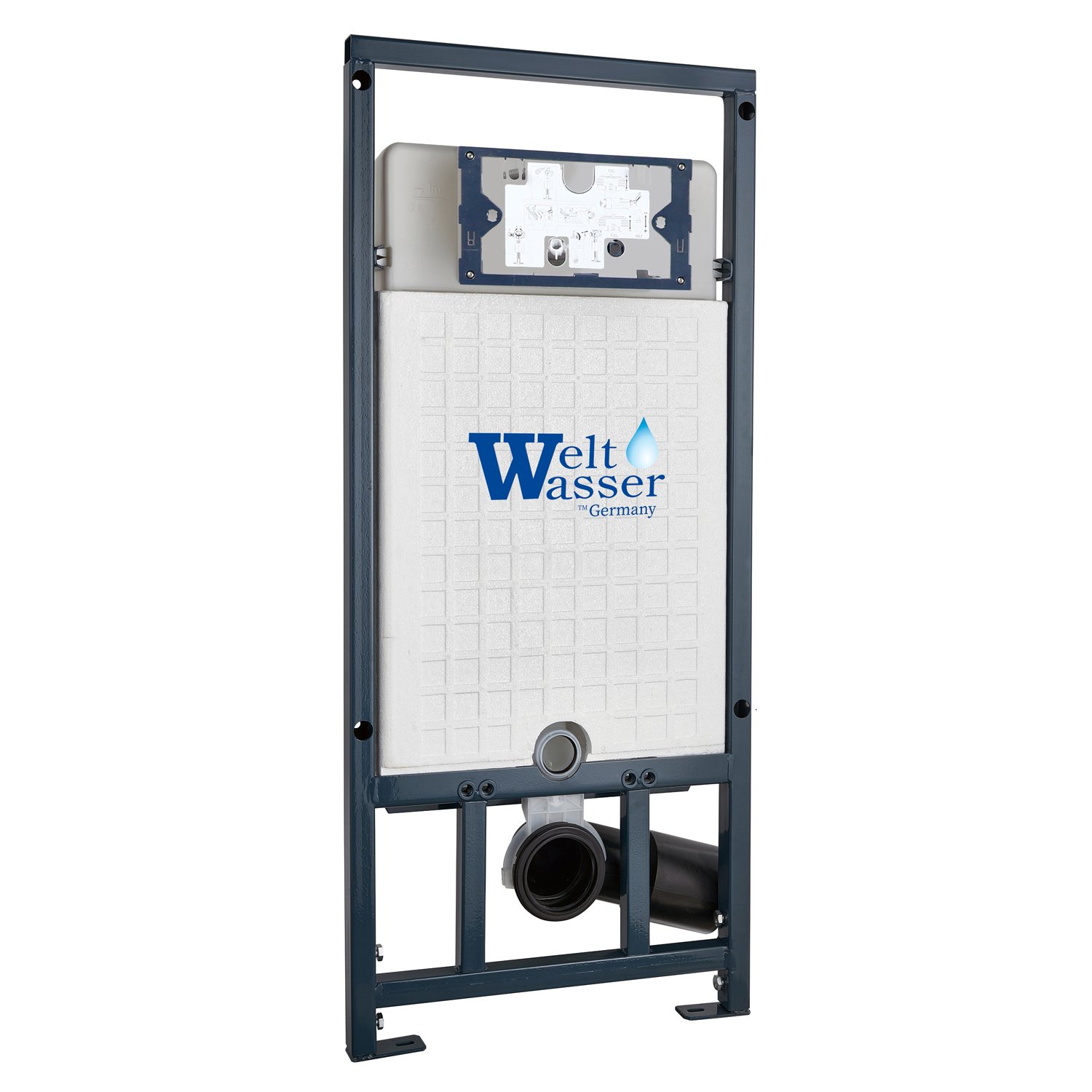 Инсталляция Weltwasser Marberg 507 RD WT для подвесного унитаза, с белой кнопкой смыва 507 RD GL-WT - фото 1