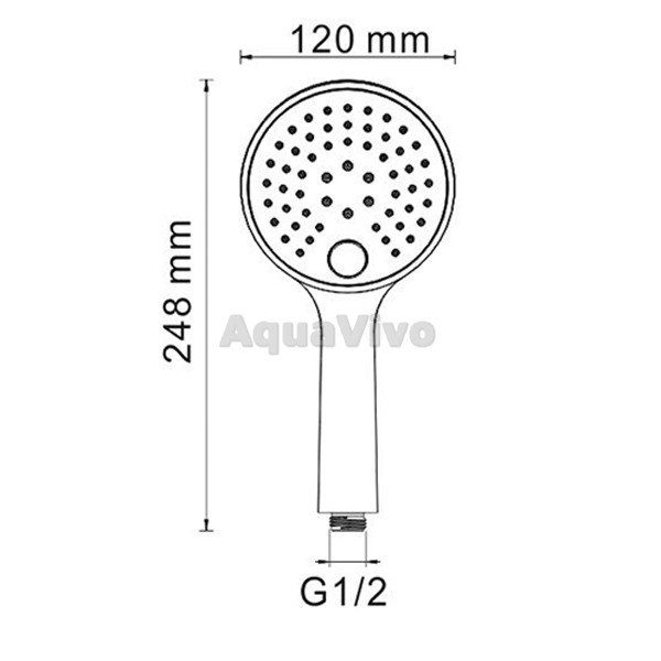 Душевой комплект WasserKRAFT Alme A171519 Thermo, встраиваемый, цвет хром