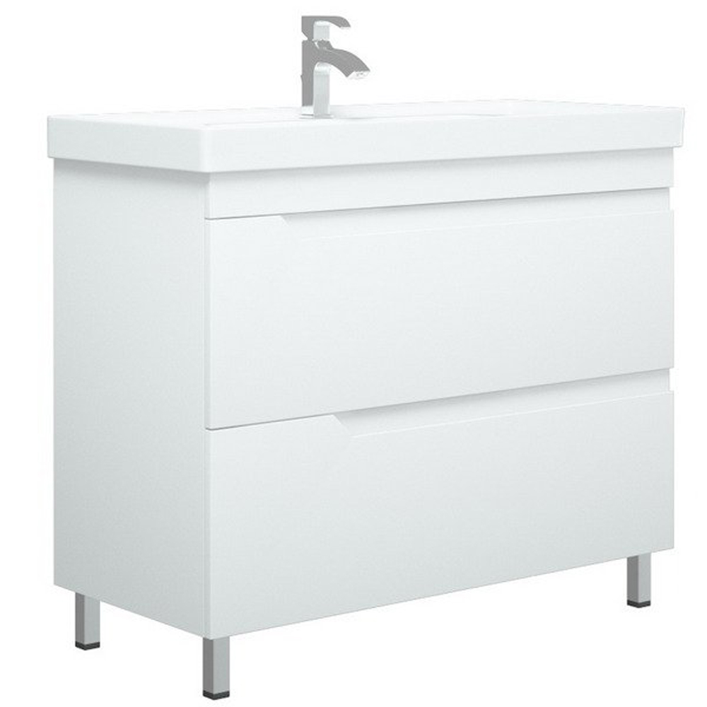 Тумба под раковину Corozo Юта Люкс Z2 100, цвет белый - фото 1