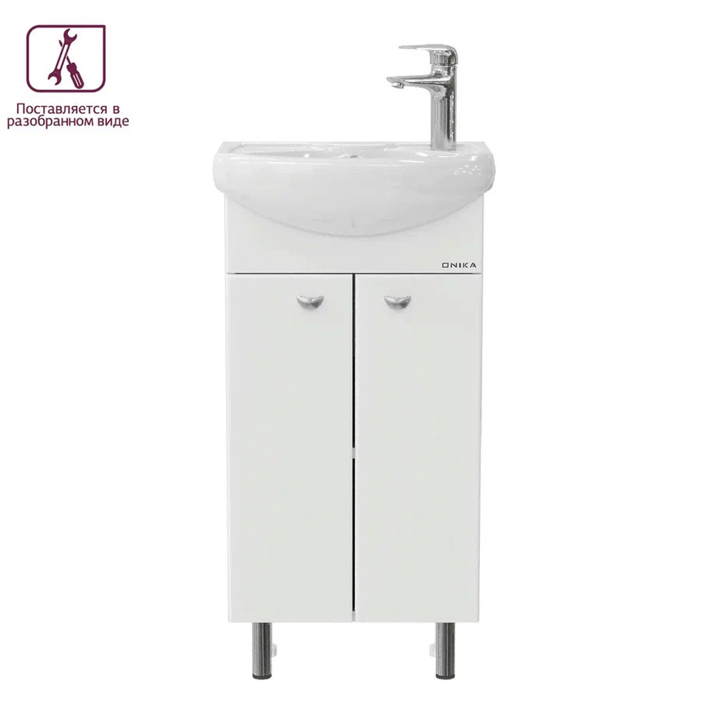 Тумба под раковину Оника Азов 40, цвет белый - фото 1