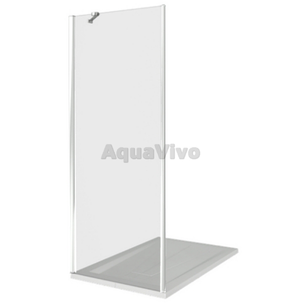 Боковая стенка Good Door Mokka SP-80-C-WE 80, стекло прозрачное, профиль белый, с магнитным профилем