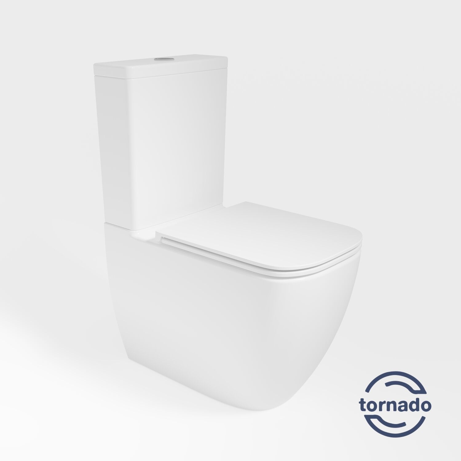 Унитаз-компакт Vincea Bien VT2-51T напольный, безободковый, смыв Торнадо, с сиденьем микролифт, цвет белый