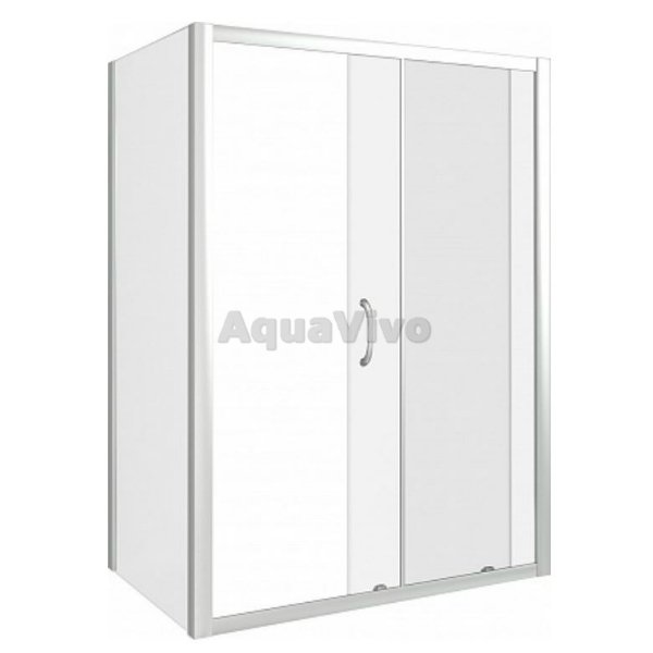 Душевой уголок Good Door Latte WTW+SP-C-WE 110x90, стекло прозрачное, профиль белый
