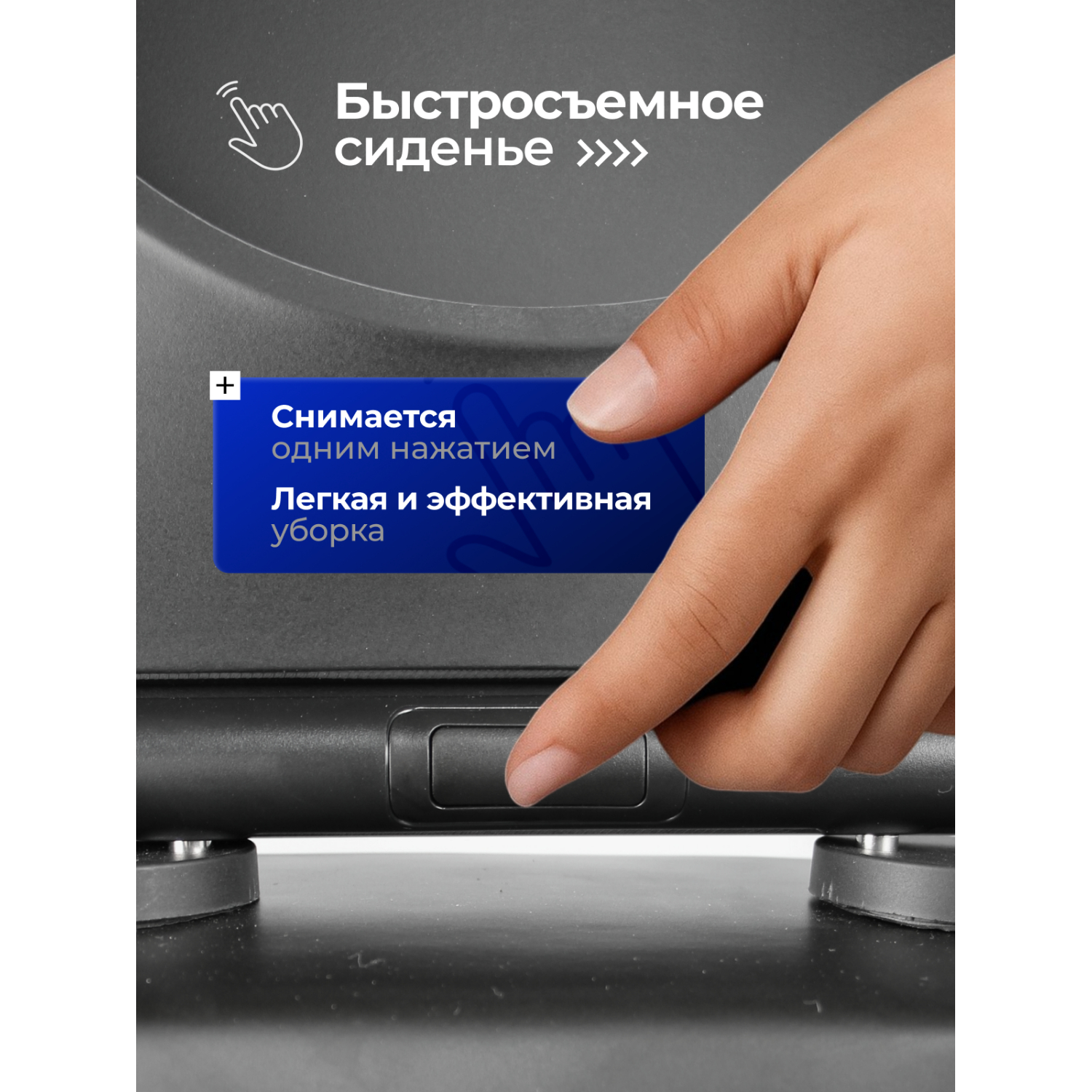 Унитаз Joki Стелла JK1111019MB подвесной, безободковый, с сиденьем микролифт, цвет черный матовый - фото 1