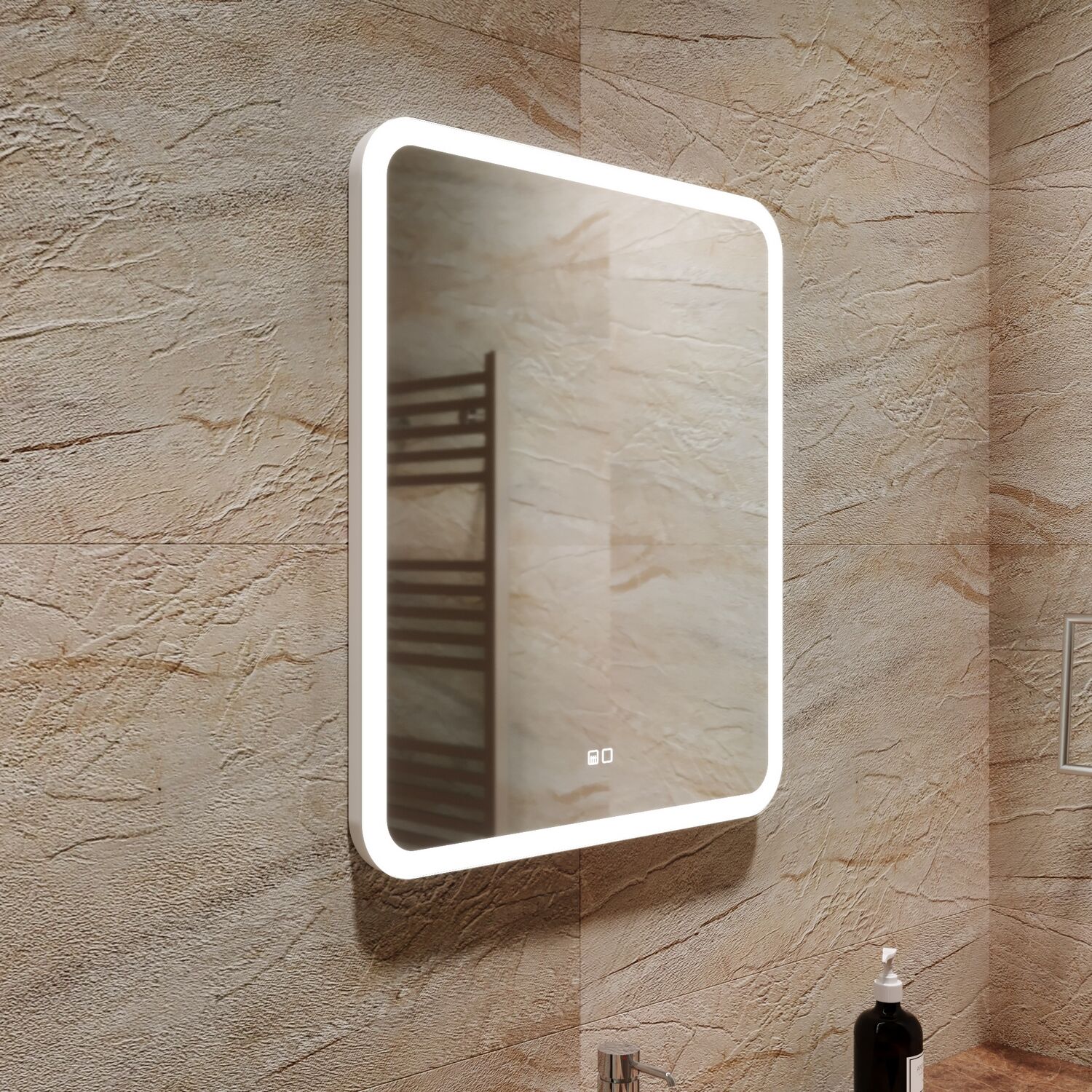 Зеркало Mixline Стив 2 60x70, с подсветкой, функцией антизапотевания - фото 1