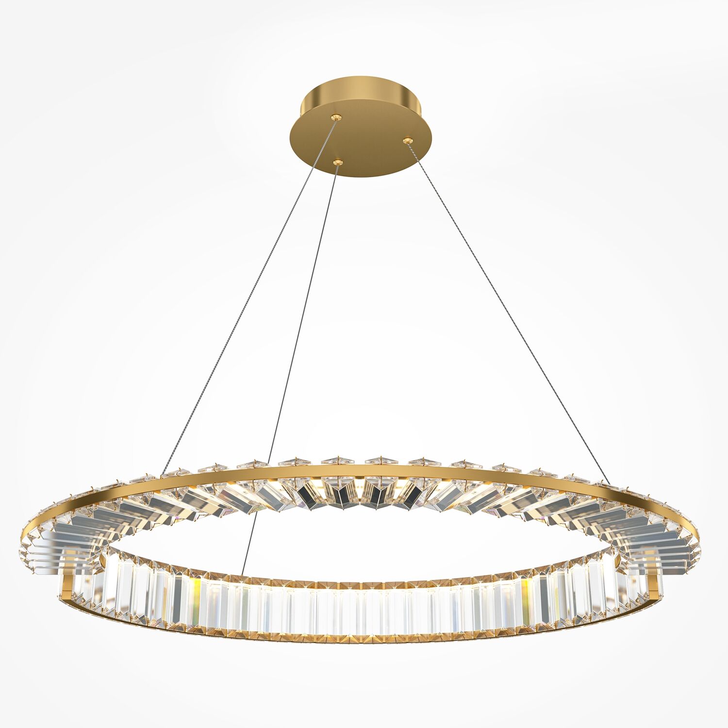 Подвесной светильник Maytoni Krone P097PL-L36BS3K1, арматура латунь, профиль хрусталь прозрачный - фото 1