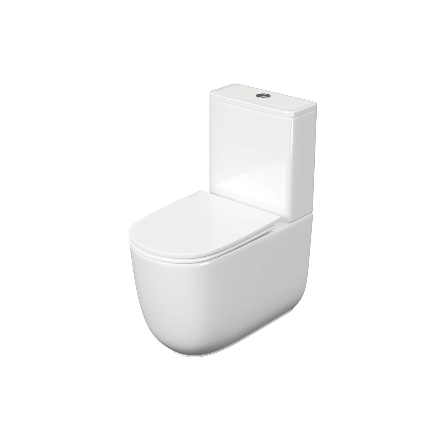 Унитаз Акватек Optima Plus AQ4452-00 напольный, безободковый, смыв Торнадо, с сиденьем микролифт, цвет белый