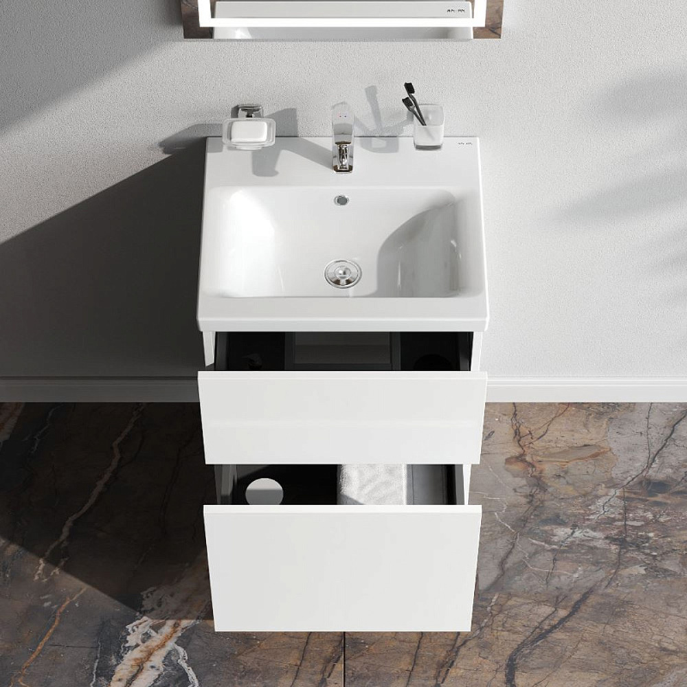 Мебель для ванной AM.PM Gem 50 напольная, цвет белый глянец - фото 1