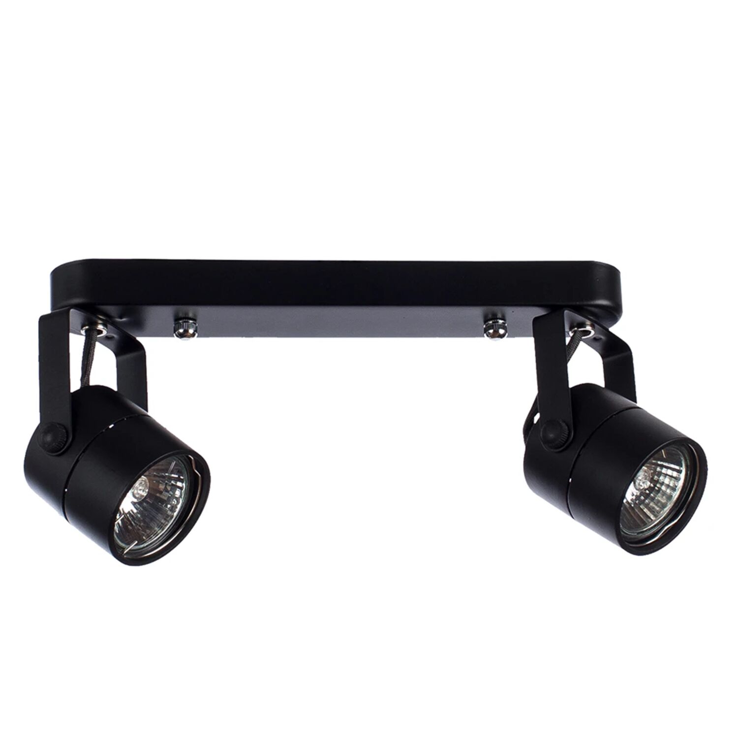 Спот Arte Lamp Mizar A1311PL-2BK, арматура черная, плафон металл черный