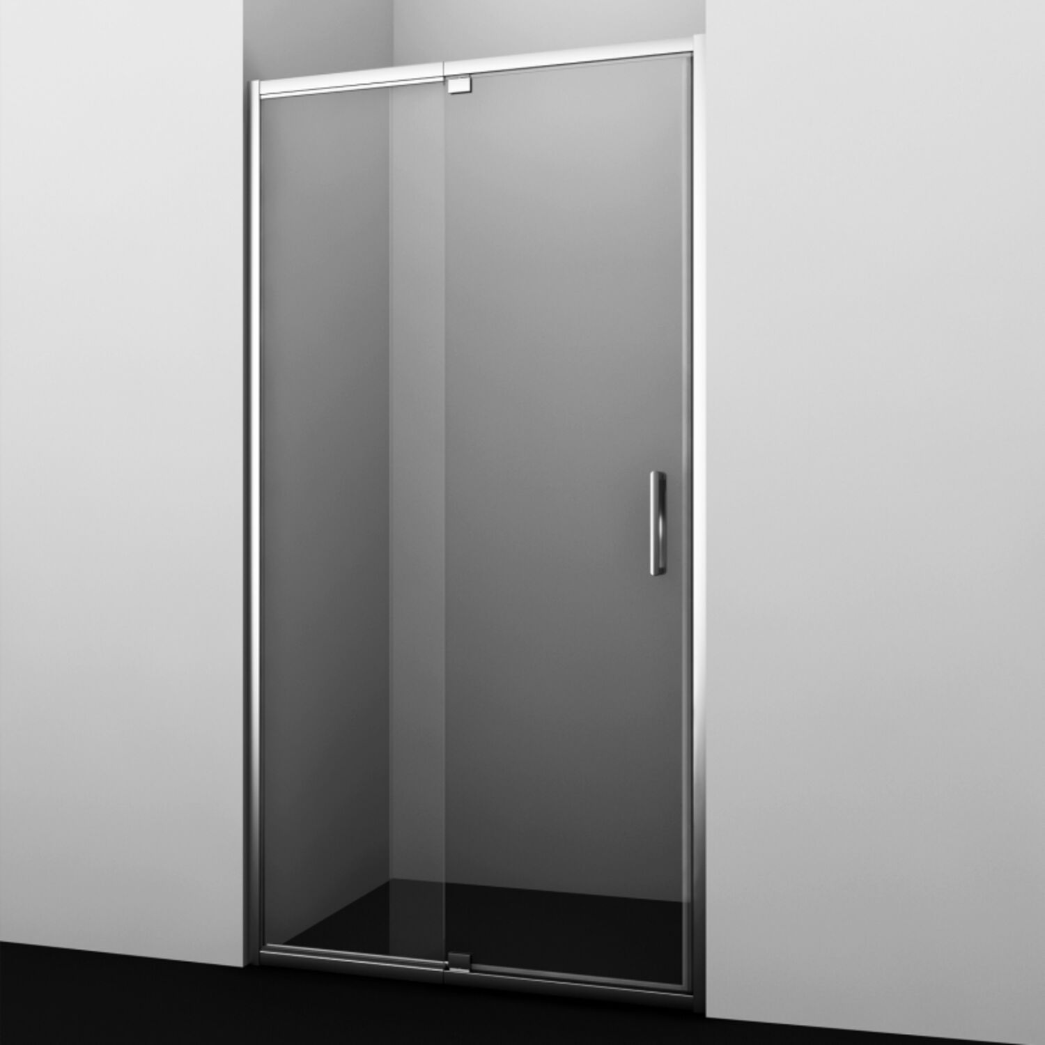 Душевая дверь WasserKRAFT Berkel 48P30 130x200, стекло прозрачное, профиль серебристый