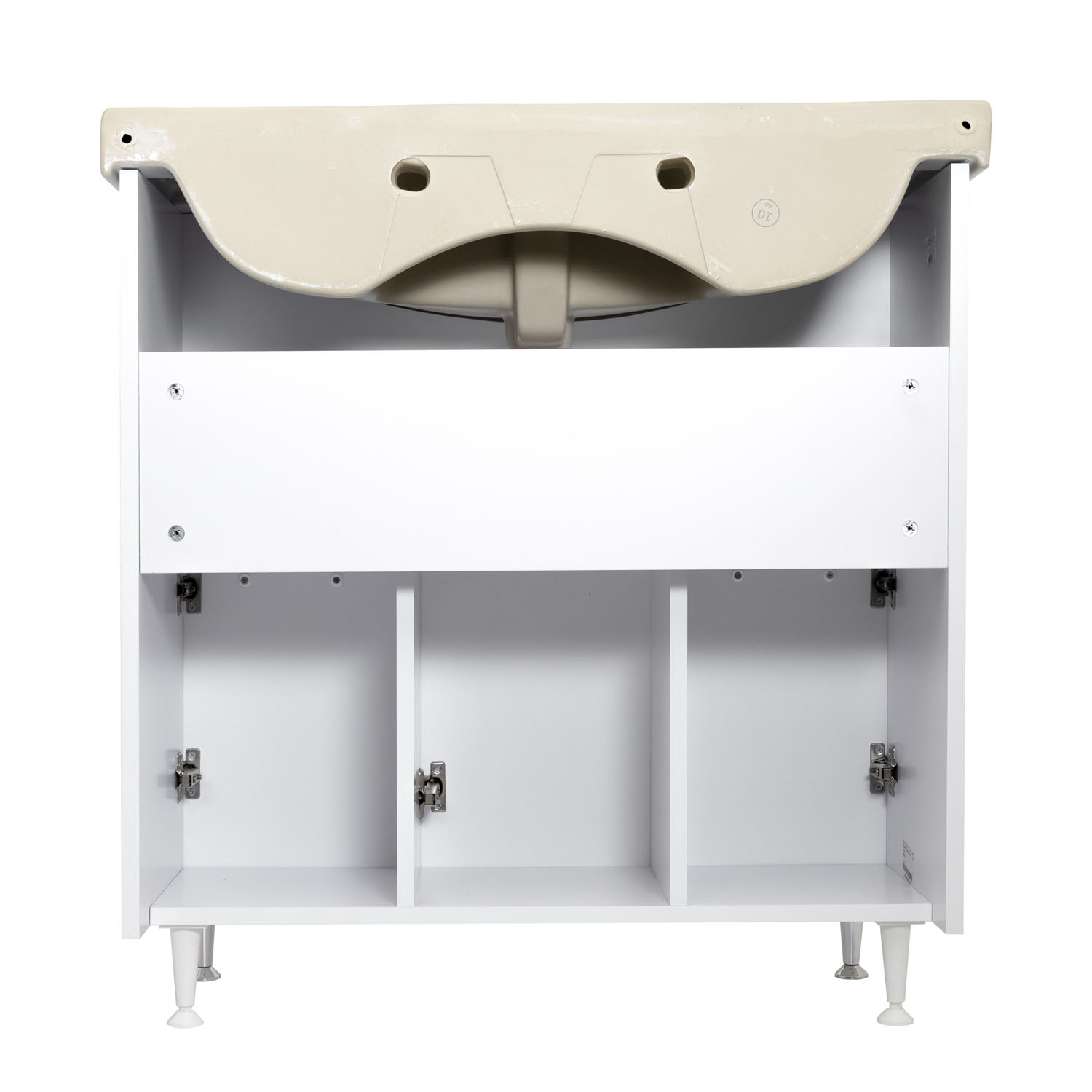 Мебель для ванной Stella Polar Концепт 80, 2 ящика, напольная, цвет белый