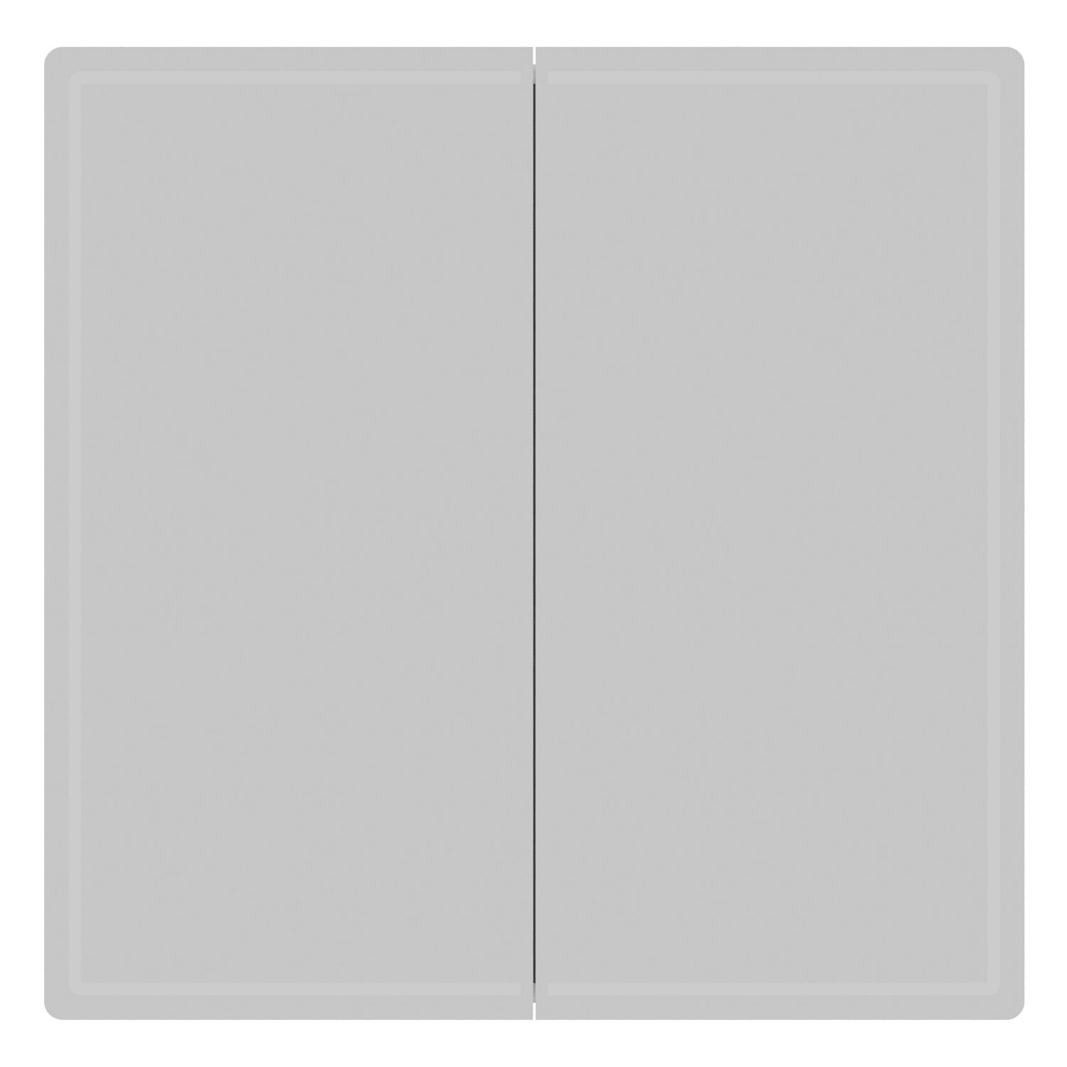 Шкаф-зеркало Mixline Вектор 80, с подсветкой, цвет белый - фото 1