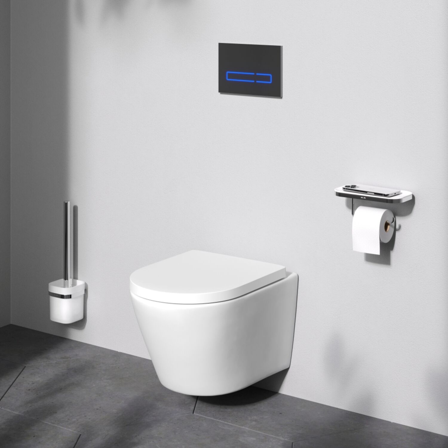 Унитаз AM.PM X-Joy Aquaspin C851900SC подвесной, безбодковый, смыв Торнадо, с сиденьем микролифт, цвет белый - фото 1