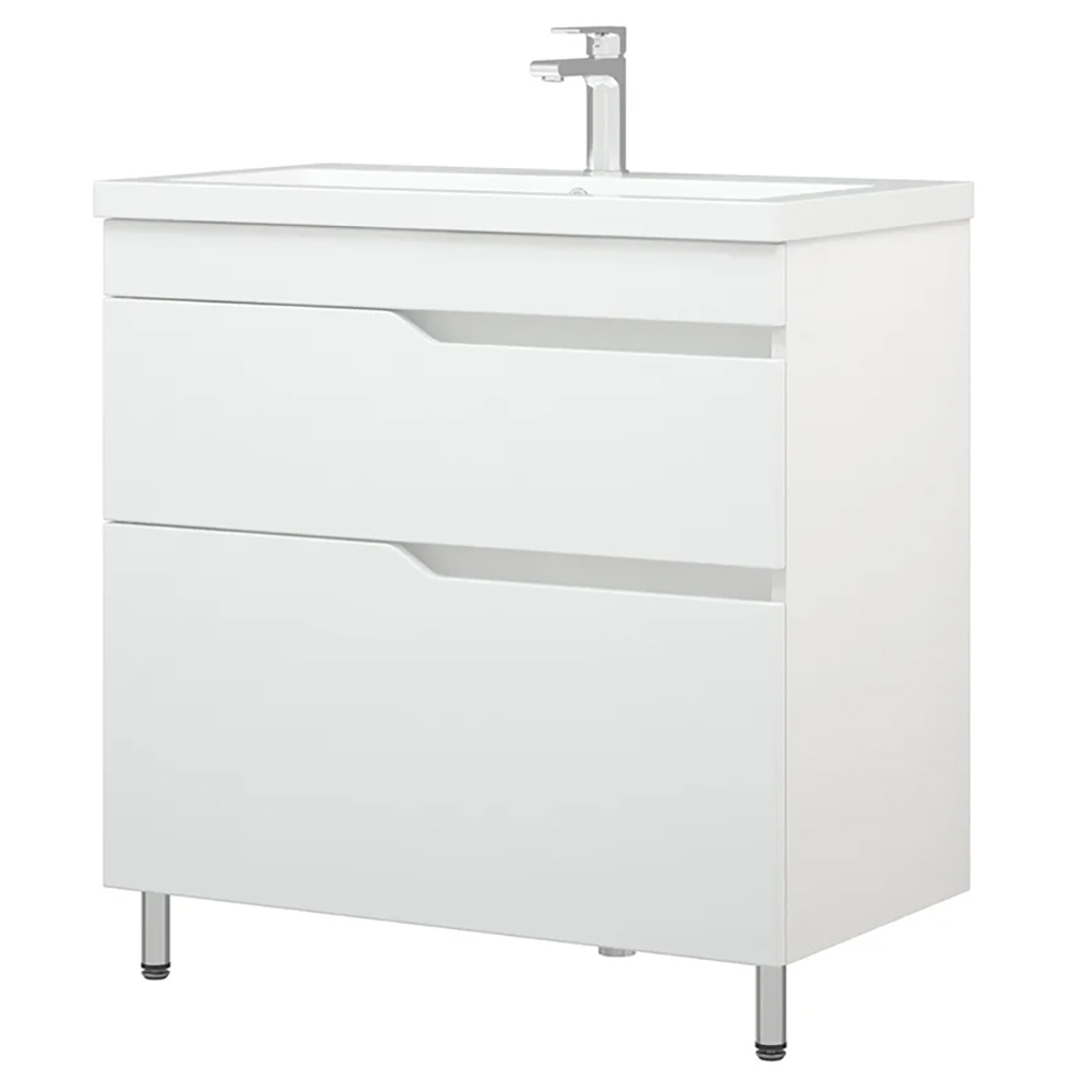 Тумба под раковину Corozo Теона Z2 80, цвет белый - фото 1