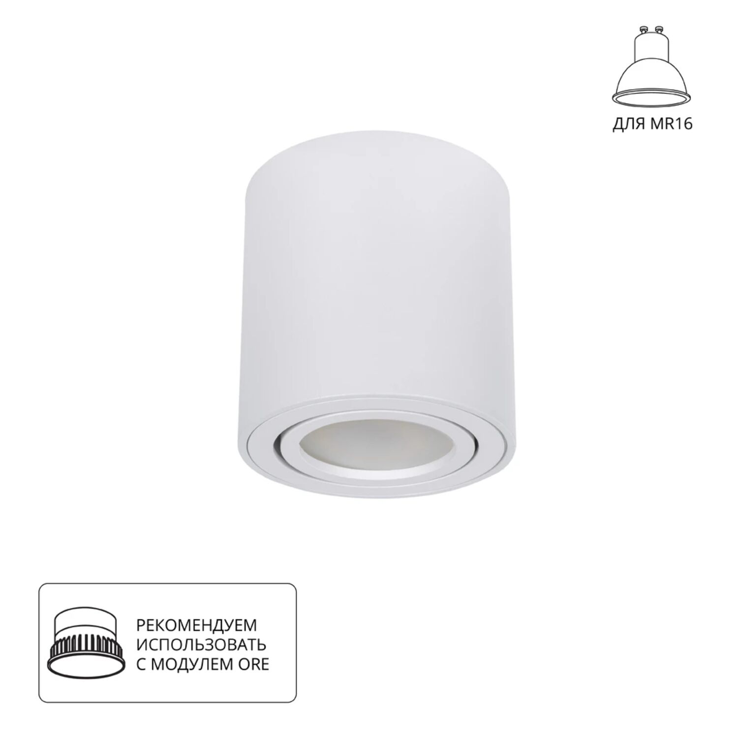 Точечный накладной светильник Arte Lamp Beid A1513PL-1WH, арматура белый 