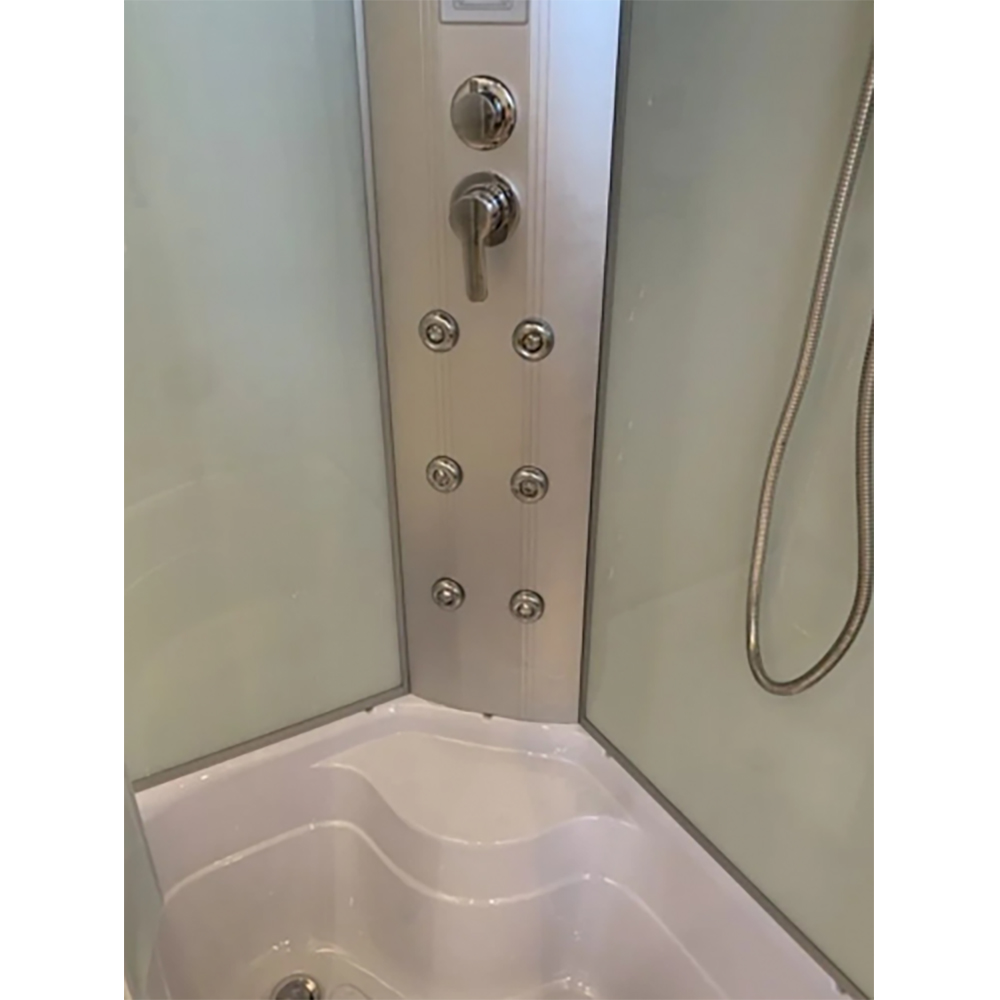 Душевая кабина River Dunay 110/80/44 ТН L 110x80, левая, стекло тонированное, профиль хром матовый - фото 1
