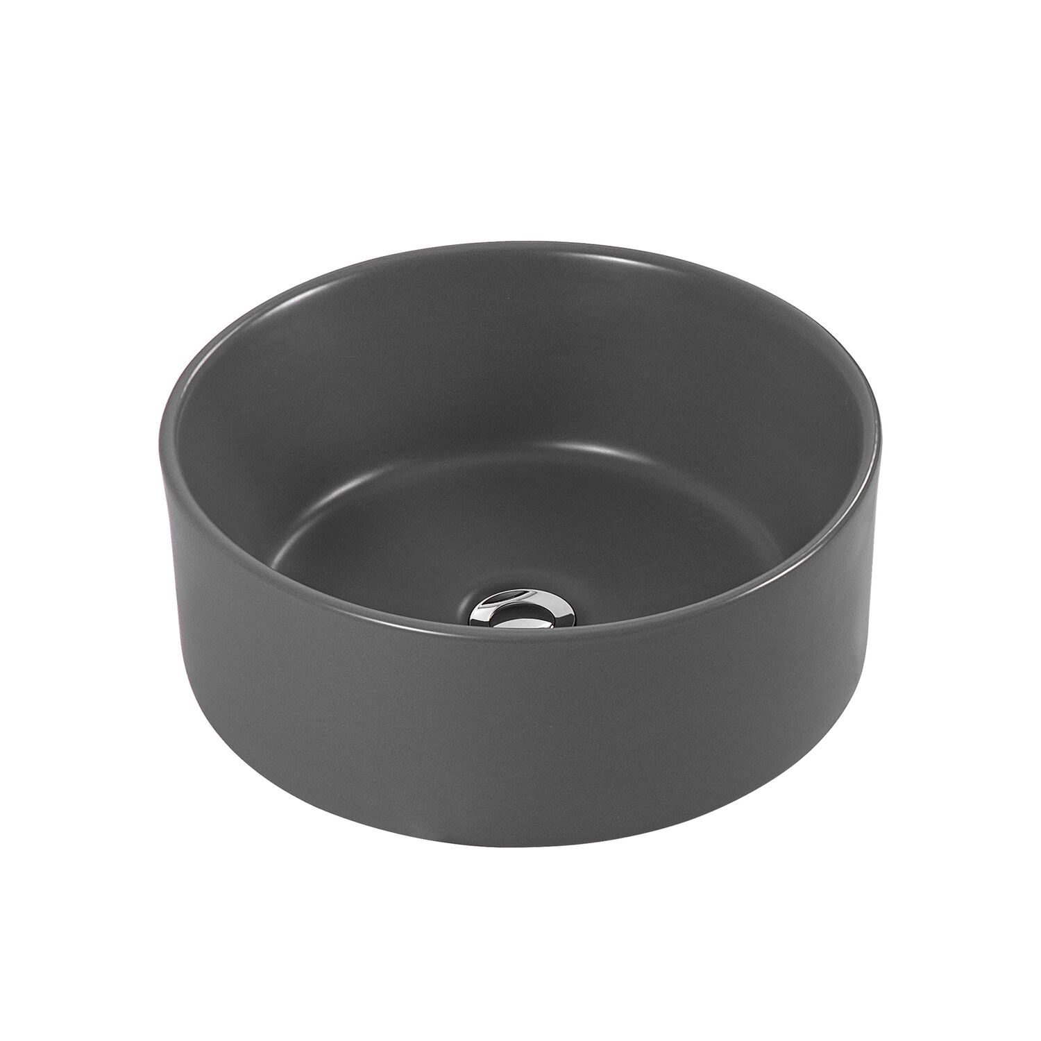 Раковина Акватек AQ5118-MG накладная, 40x40 см, цвет серый матовый - фото 1