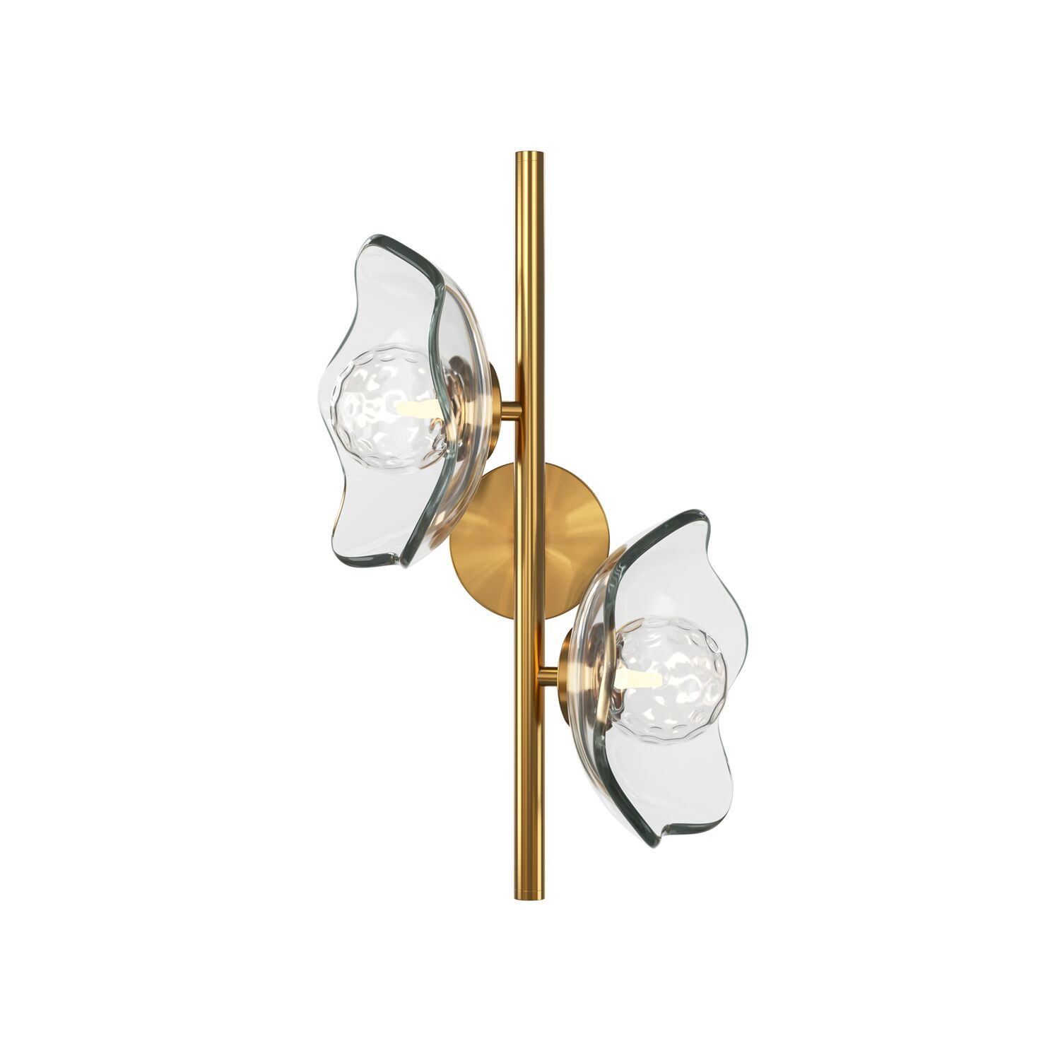 Бра Maytoni Miracle MOD207WL-02BS, арматура латунь, профиль стекло прозрачное