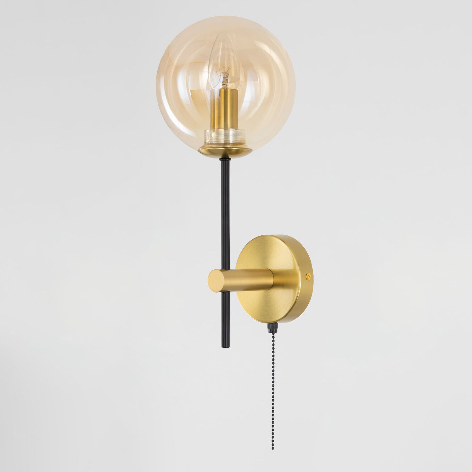 Бра Citilux Лорен CL146413, арматура бронза, плафоны стекло шампань - фото 1