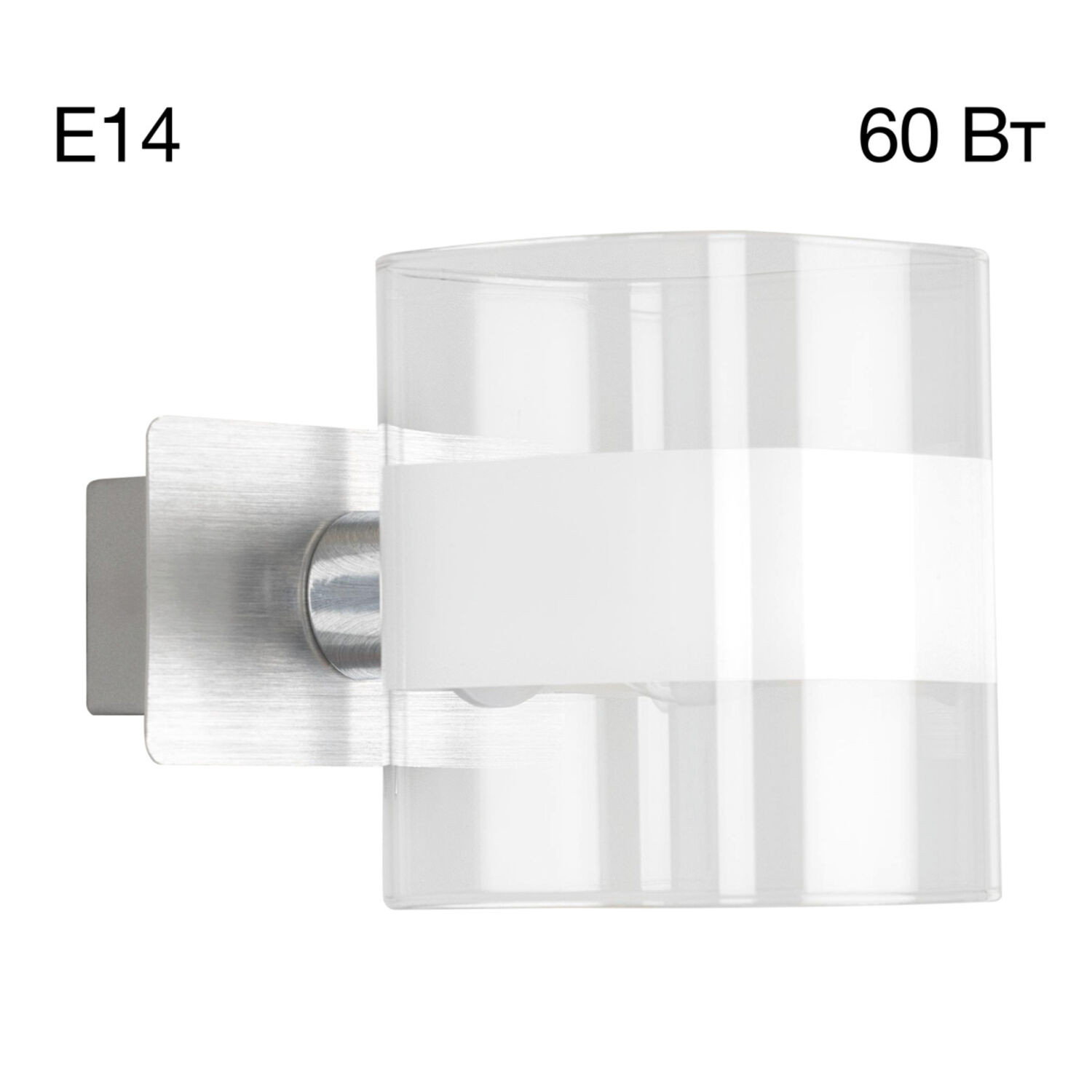 Бра Citilux Вирта CL139310, арматура алюминий, плафоны стекло прозрачное