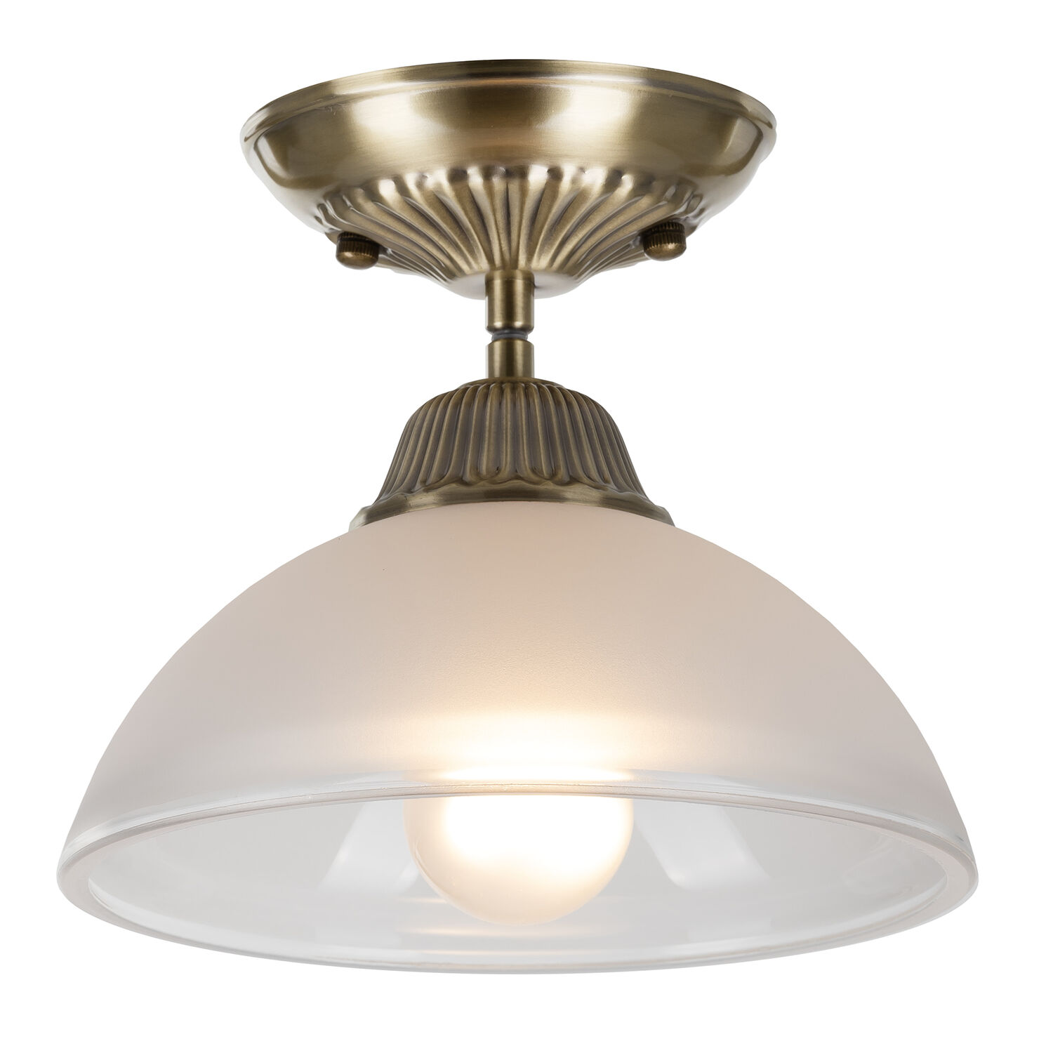 Подвесной светильник Citilux Франческа CL417013, арматура бронза, плафоны стекло белое - фото 1