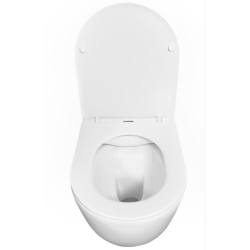 Сиденье CeruttiSPA Adige / Ticino CT9440 для унитаза, с микролифтом, цвет белый - фото 1