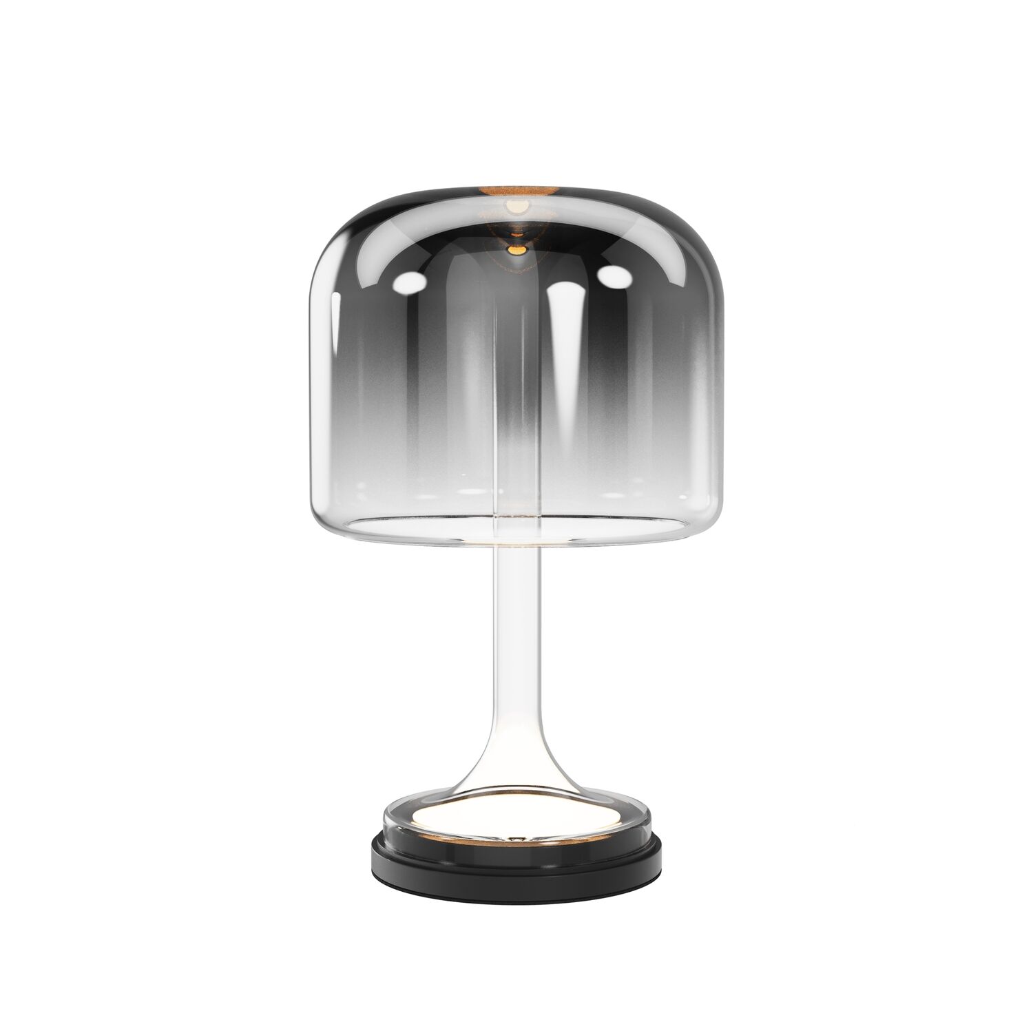 Настольный светильник Maytoni Spirito MOD286TL-L18B3K, арматура черная, профиль стекло дымчатое