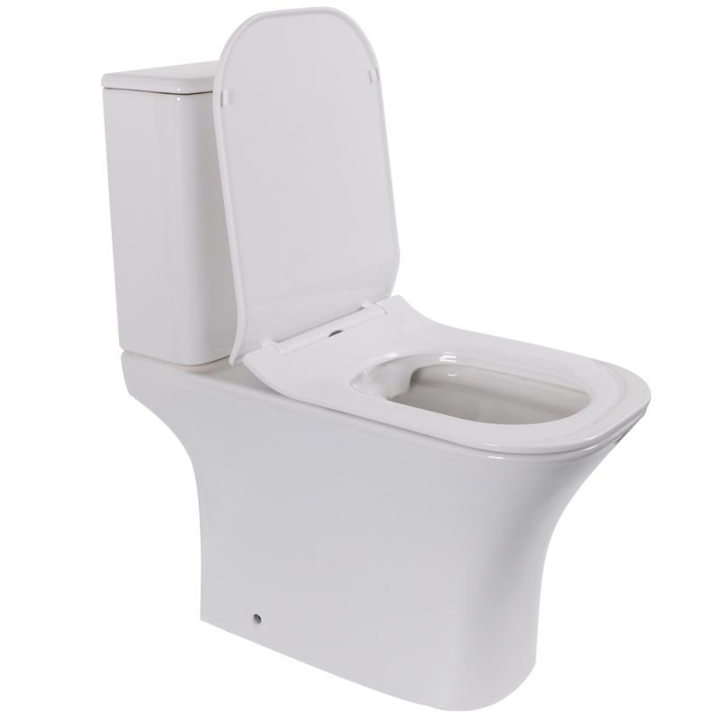 Унитаз-компакт CeruttiSPA Vettore MW CT9240 напольный, безободковый, с сиденьем микролифт, цвет белый матовый