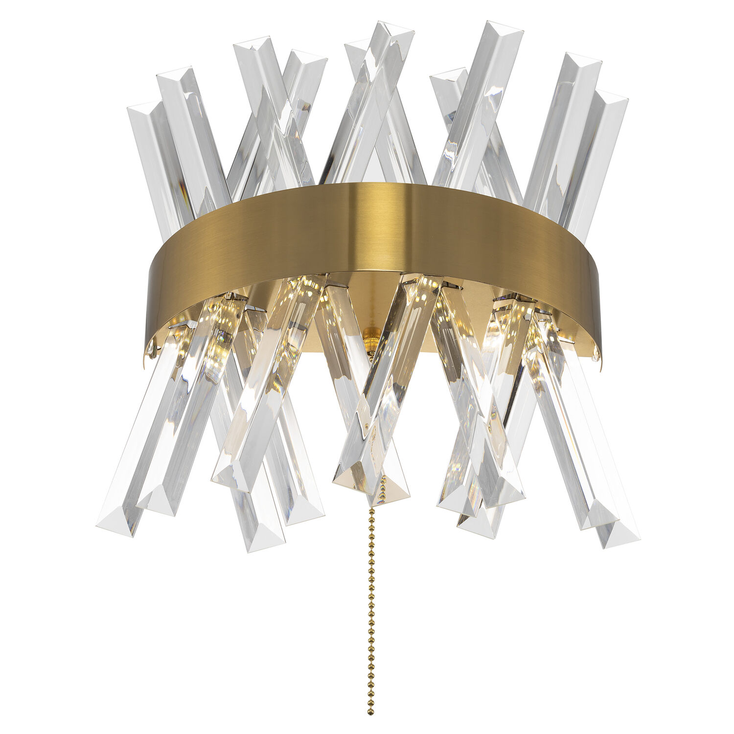 Бра Citilux Ричард CL336313, арматура бронза, плафоны хрусталь прозрачный - фото 1