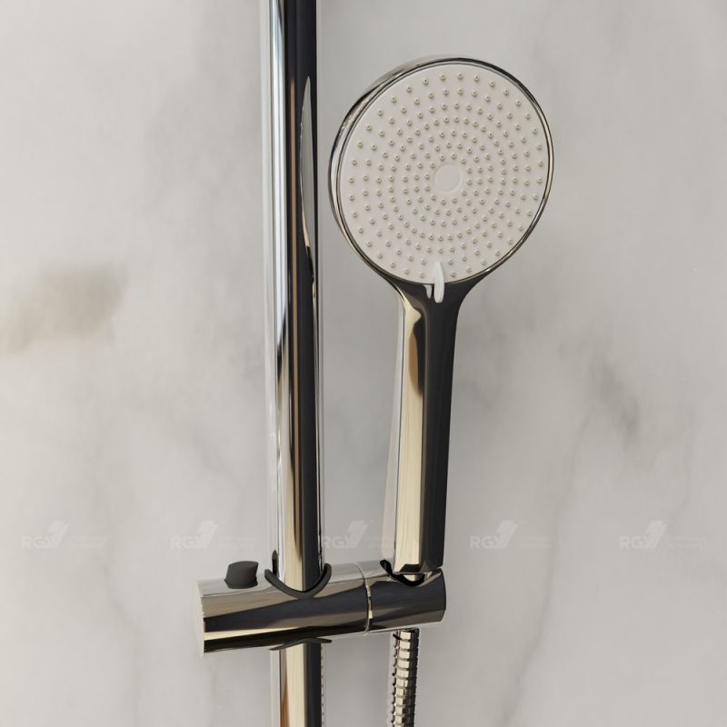 Душевая стойка RGW Shower Panels SP-31, с верхним душем, смесителем, цвет хром