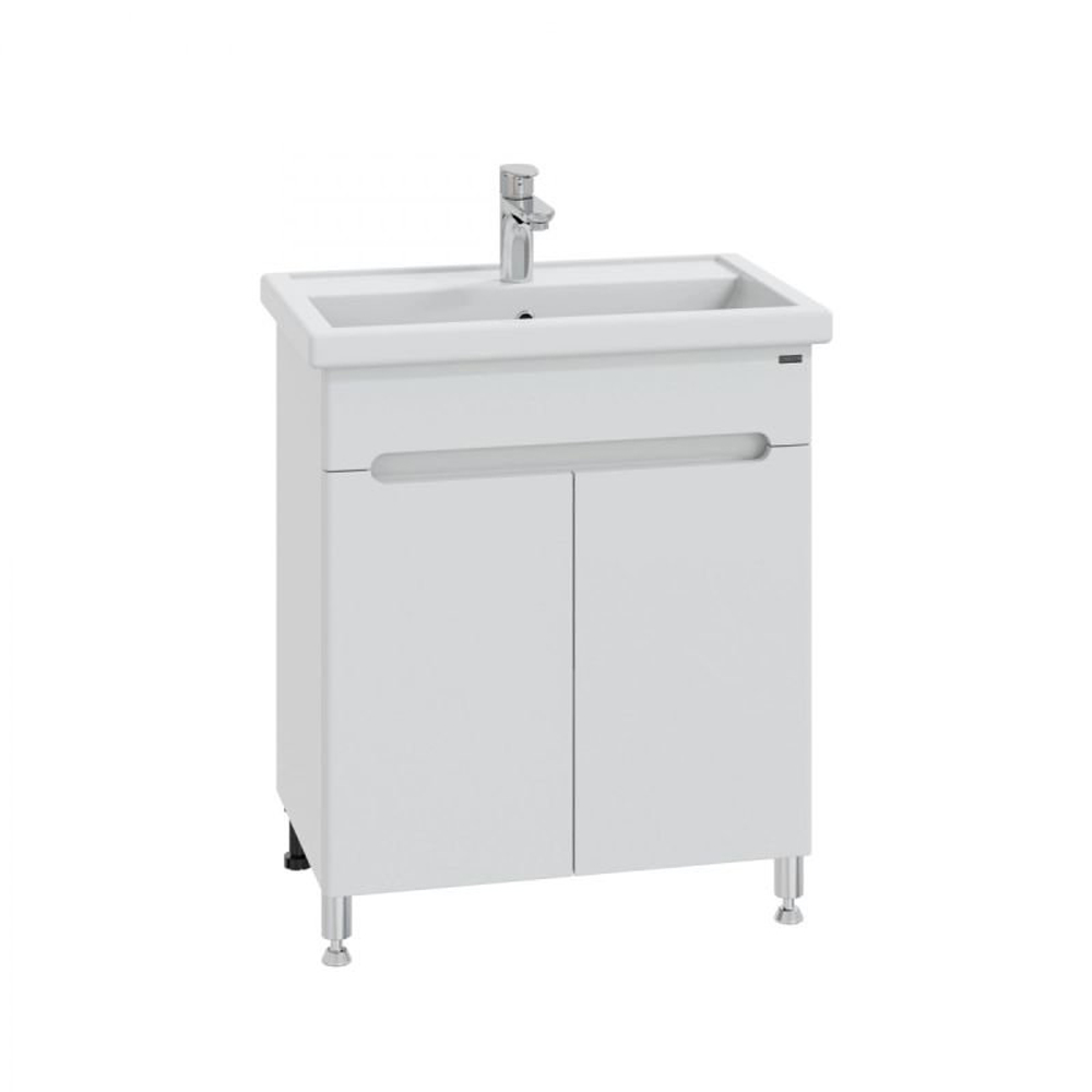 Тумба под раковину Санта Лондон 70 напольная, с дверцами, цвет белый - фото 1