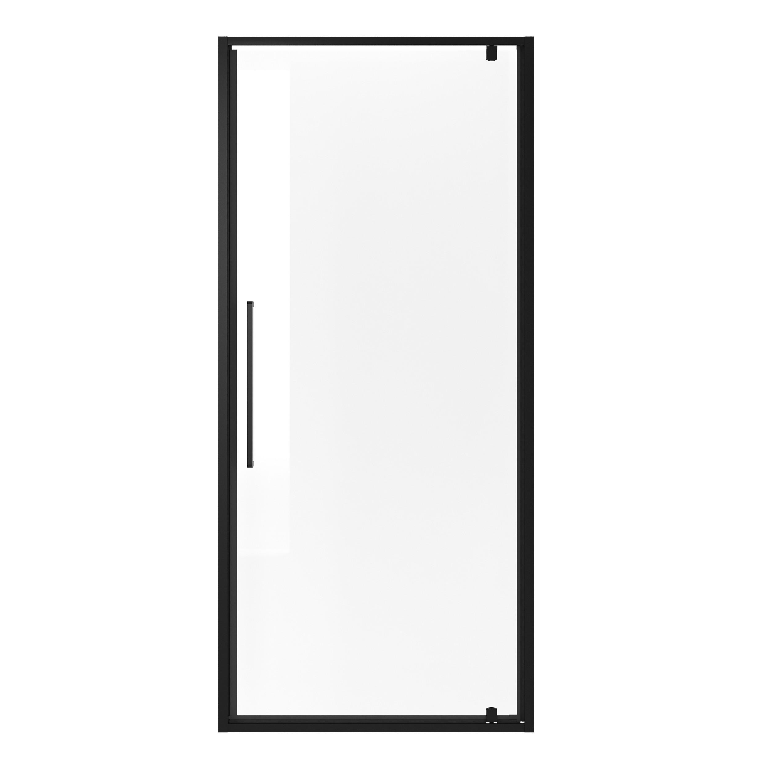 Душевая дверь Niagara Nova NG-85-8AB 80x195, стекло прозрачное, профиль черный матовый - фото 1