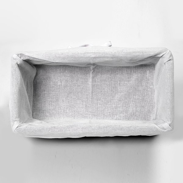Корзина для белья WasserKRAFT Lossa WB-120-L, плетеная, 42x25, цвет темно-коричневый / белый - фото 1