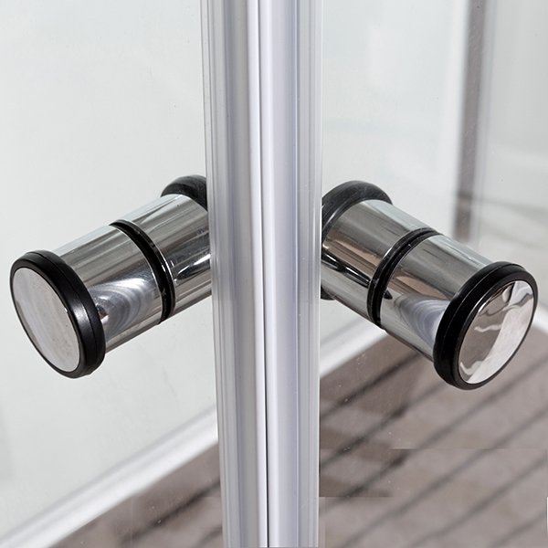 Душевая кабина Deto K402S 120x90, стекло прозрачное, профиль хром глянцевый, с крышей